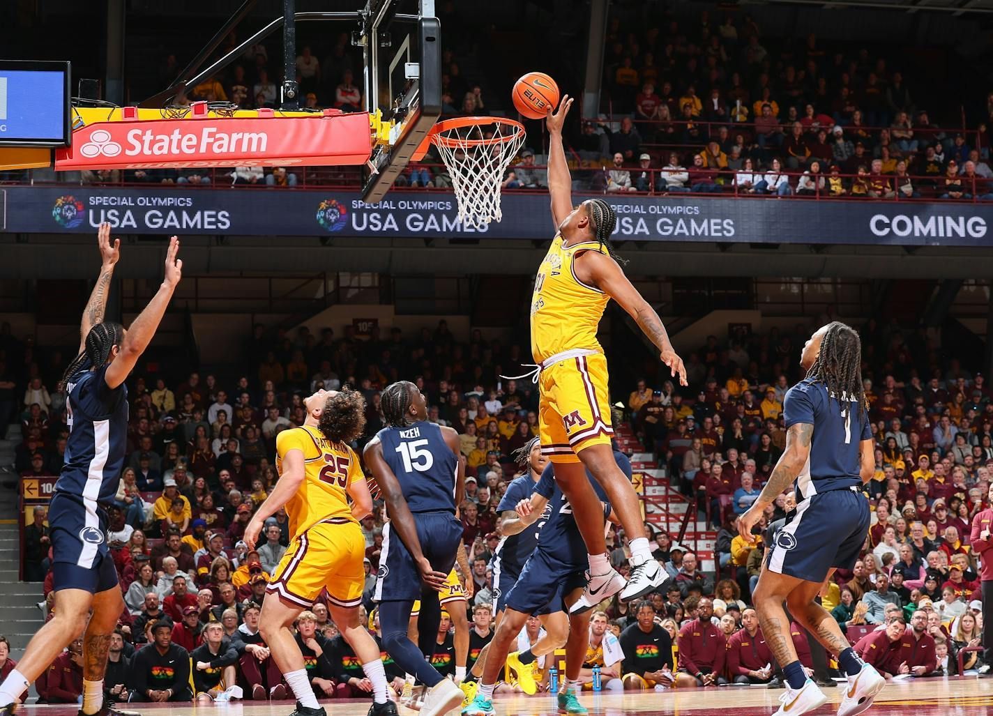 Gophers Men's Basketball Falls to Penn State at Home